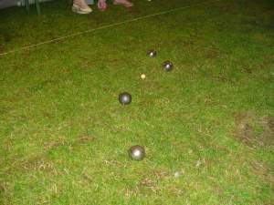 De finale worp, 1 punt was voldoende voor de winnaar.